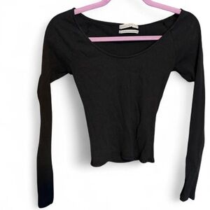 Urban Outfitters Black Long Sleeve Top